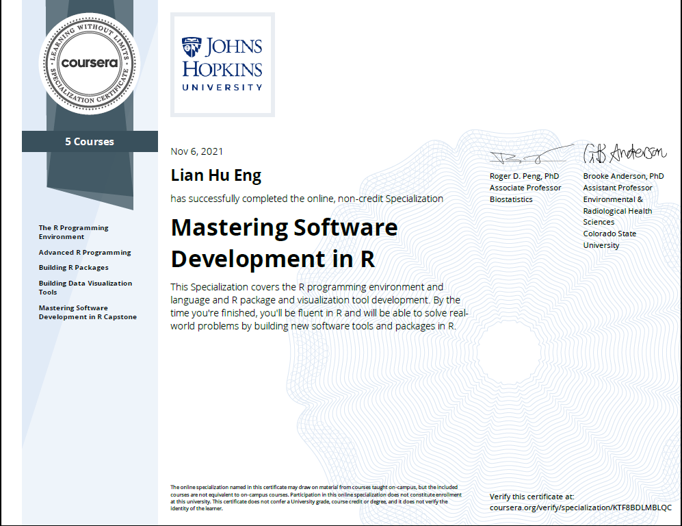 GitHub - Englianhu/Coursera-Mastering-Software-Development-in-R ...